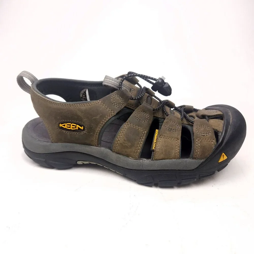 KEEN Mens Newport H2 Waterproof Hiking Sandals Brown Size 8.5 US